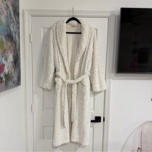 Plush Long Soma Bathrobe in Ivory